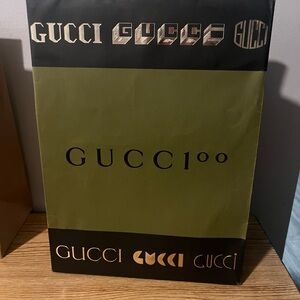 Gucci Olive and Black Designer Bag